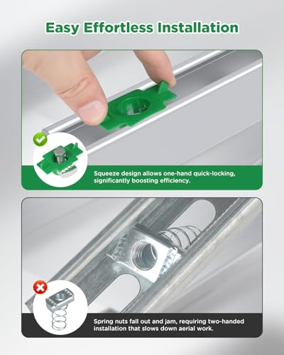 1/4"-20 Nylon Nut and Bolt & 1/2"-13 Nylon Channel Nut