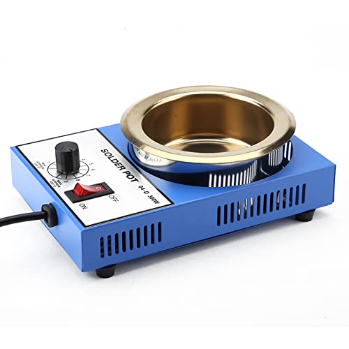 Soldering Pot, Metal Soldering Desoldering Bath, Capacity Tin Furnace, Melting Furnace, Soldering Pot, Tin Bath, Soldering Bath Melting Pot for Hobby Casting, EU Plug, 220 V (300 W) 300w