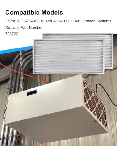 708732 Electrostatic Outer Air Filter Fit for JET AFS-1000B and AFS-1000C