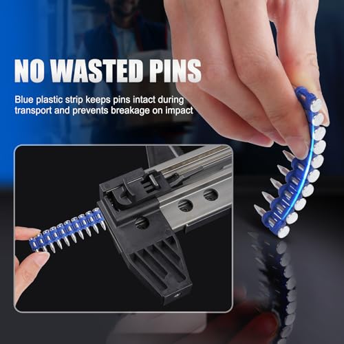 KIMSING 7/8 Inch Plastic Collated Concrete Pins, 1000PCS Box, 12 Gauge 1
