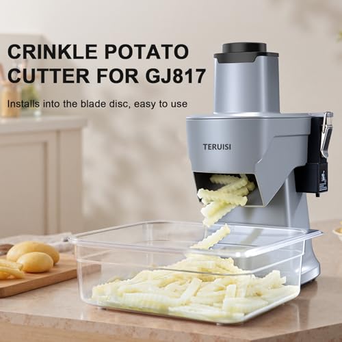 Electric Vegetable Chopper Blade Accessory, Crinkle Potato Blade, Wavy Cutter for GJ817