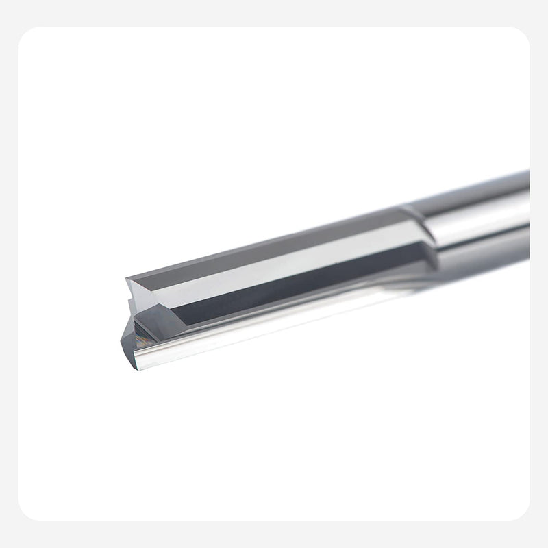 SpeTool 2 Flutes Straight Milling Cutter 6 mm Shank x 22 mm Cutting Length Solid Carbide End Mill CNC Milling Cutter for Wood MDF Acrylic