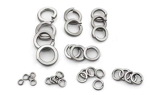 540Pcs 13-Size 304 Stainless Steel Spring Lock Washers Assortment Kit- 3/4 5/8 9/16 1/2 7/16 3/8 5/16 1/4 12# 10# 8# 6# 4#