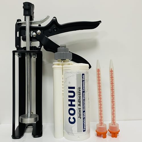 10:1 Dispenser Gun for 250ML(8.45 oz) for 2 Part Adhesive Cartridges - Professional Mixing Impression Dispensing Dispenser for Two-Component AB Glue