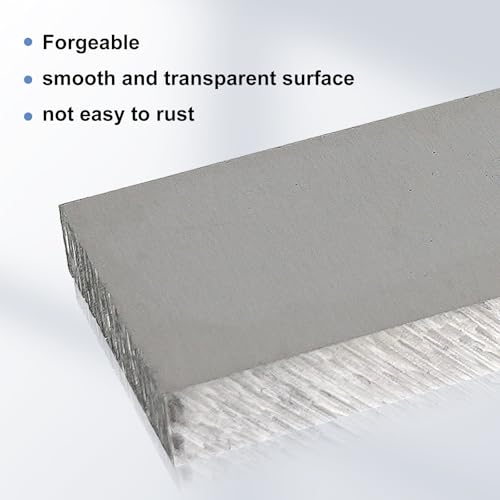 CNQLIS 2 Pieces 1/2" X 2"X 12" Long Square Aluminum Flat Plate 1/2" X 2" X 12"