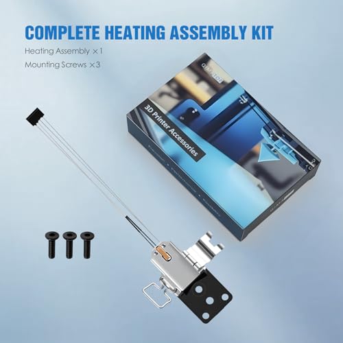 Heating Assembly Kit for Bambu Lab A1 / A1 Mini, Integrated Ceramic Heating Element with Heat-Resistant Hotend Base, Stable Heating Replacement – 3D Printer Accessories