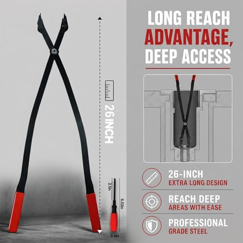 1489-26" Internal Retaining Ring Pliers,Heavy Duty Snap Ring Removal Pliers