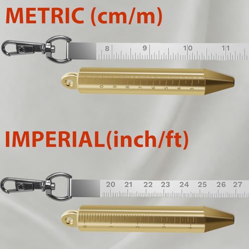 Oil Gauging Tape,20m/65Ft Oil Tank Gauging Tape,Stainless Steel Sounding Tape Measure with 240g Brass Plumb Bob 20m/65Ft