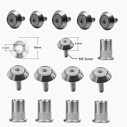 Stainless Steel 25 Pcs Fender Bumper Washer Bolt M5x20mm CNC Finishing Washer Engine Bay Dress Up Fastener Kit Flares Widebody kit Installation Hardware