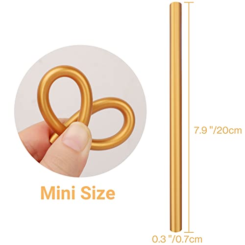 ENPOINT Metallic Gold& White Hot Glue Sticks, 8" x 0.27" for Crafting, Woodworking, Decoration, Bonding Repair, Wax Sealing