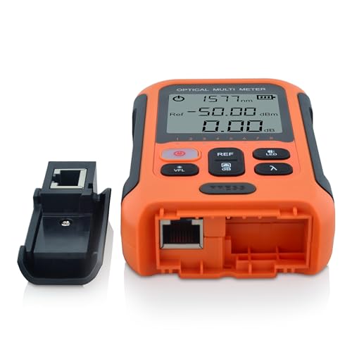 800~1700nm -50~+26dBm Optical Power Meter and 650nm 30km VFL FTTH Optical Fiber Power Meter with 2.5 mm Universal Plug and FC/UPC-LC/UPC Adapter-SS103PVC12 SS103PVC12(800~1700nm -50~+26dBm)