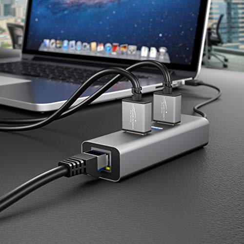 KabelDirekt LAN/Network Cable 10 m Gigabit, RJ45, Silver | Ethernet Patch Cable for Gigabit Networks - Connects Router, Modem, Switch, PC & Console via RJ45 - Silver, Flexible 1 Pack