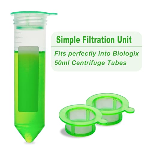 100Pcs 100µm Cell Strainer, Sterile, Nylon Mesh Filter with Handle
