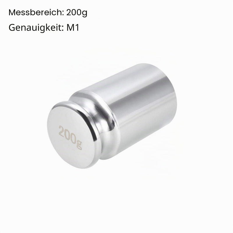 sourcing map Gram Calibration Weight M1 Precision Steel Chrome-Plated 200 g | For digital scales