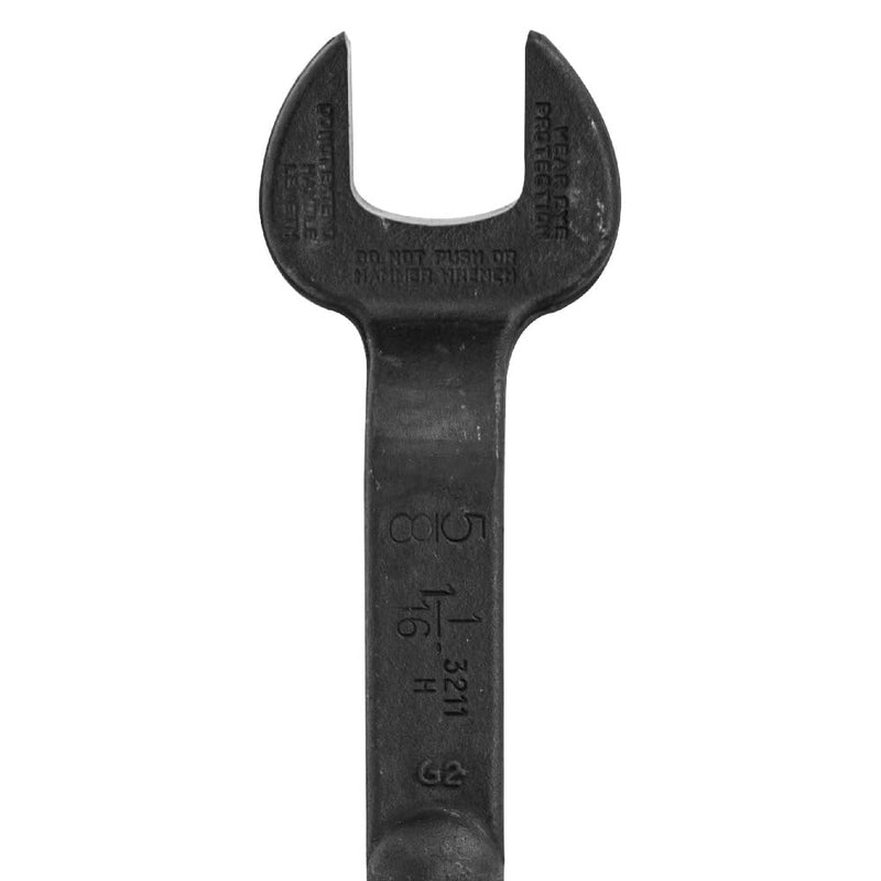 KLEIN TOOLS 3211 Spud Wrench, Made in USA, 1-1/16-Inch Nominal Opening, for 5/8-Inch Bolts and U.S. Heavy Nuts