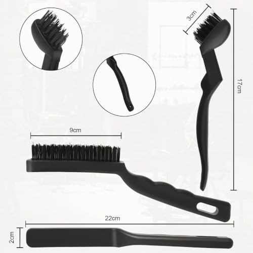 VASTOOLS Hand Wire Brush Set, 6 Pieces, 2 x Brass Wire Brush (Grill Brush), 2 x Stainless Steel Brushes, 2 x Nylon Brushes, for Removing Stubborn Residues and Rust Pack of 6