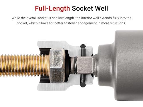 TEKTON 3/4 Inch Drive x 2-3/16 Inch Impact Socket | SID32055 2-3/16-Inch