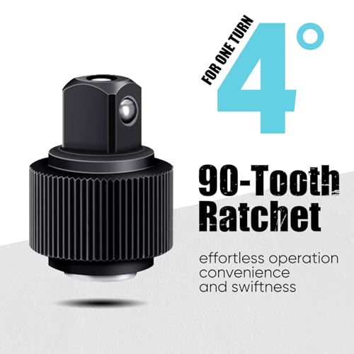 SHALL 3-Piece Ratchet Set, 90-Tooth Quick-Release Ratchet Wrench 3 Pieces Ratchet Wrench Set