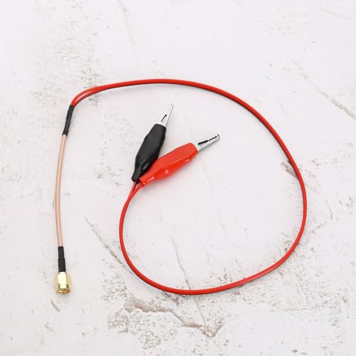 ECSiNG 2 Pieces Alligator Clip Test Cable SMA Male to Alligator Clip Test Lead RF Cable Connection Line RG316 Cable for Electrical Testing Work in Laboratory
