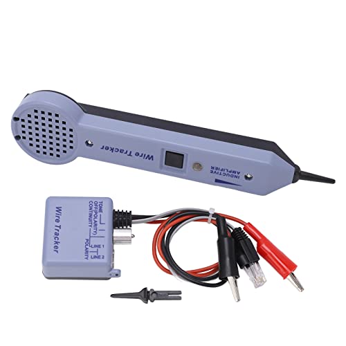 Network Cable Tracing Tester Kit, Audio, Adjustable Induction Amplifier, Cable Toner Detector, Main Functions, High Performance, with Display, ABS Housing, Wide Application
