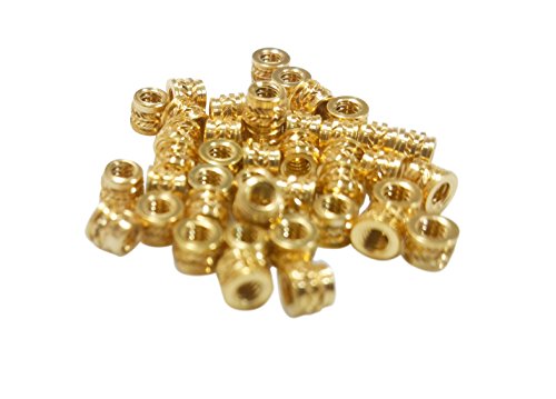 [initeq] #2#2-56 Threaded Heat Set Inserts for 3D Printing (100, Short) 100