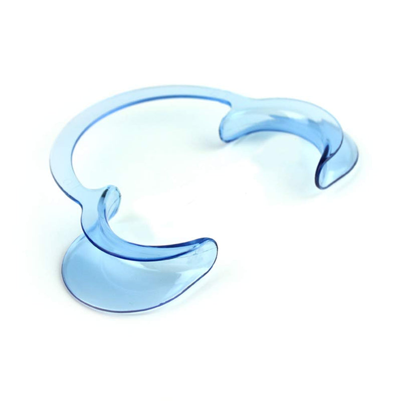 Lezed Cheek Holder Mouth Opener Mouth Angle Holder Intraoral Dental C Shape Blue Mouth Opener Tools for Mouth Opener Challenge Dental C-Shape Mouth Opener for Dental Care and Party Game Pack of 20 (Blue Large)