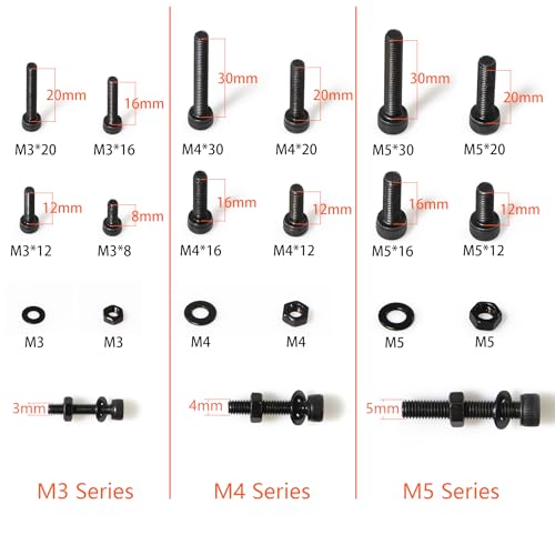 Hex Socket Flanged Threaded Inserts kit for Wood； ATHYUTH Metric Hex Socket Head Cap Screws Assortment Kit.