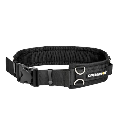 OPENMOON Photographer Utility Belt Set with Professional Tech Pouch and Safety Steel Cable - 3-in-1 Toolkit for Camera Assistant, Film Crew, Gaffer and Electrician