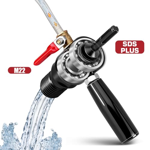 1 1/4"-7 Male to SDS Plus Drill Adapter Includes Water Pump & 4m Water Hose SDS Plus Shank