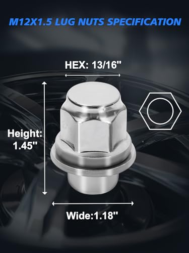 M12x1.5 Lug Nuts Compatible with Avalon/Camry/Corolla/RAV4/Prius M12X1.5