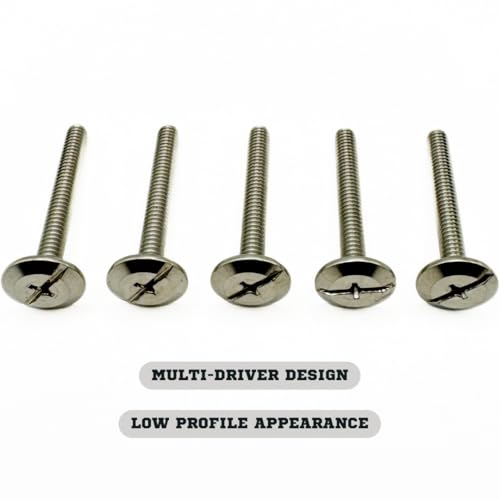 Mighty Fasteners Combo Sidewalk Bolts, 304 Stainless Steel, Hurricane Hardware, 1/4" X 1-1/4", 100-Pack 1/4" X 1-1/4"