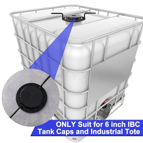 Lasnten 6" IBC Wrench Heavy Duty Steel Industrial Tote and Tank Cap, Black