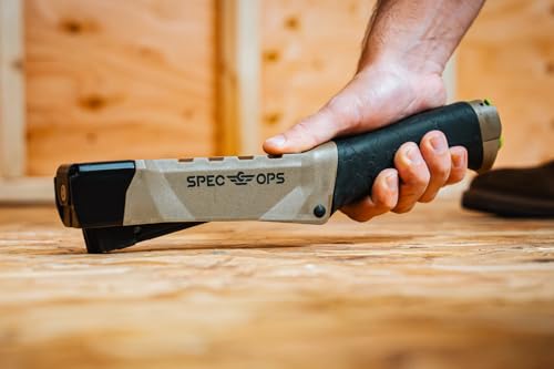 Spec Ops Tools Heavy Duty Hammer Tacker for Manual Stapling, Construction, Insulation & Roofing, Metal Strike Cap, Compatible with 1/4", 5/16" and 3/8" Staples