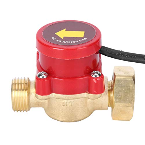 Flow Switch Pipeline 220V 60W Water Flow Sensor Switch Flow Sensor Electronic Pressure Automatic Control Switch for Shower Low Water Pressure