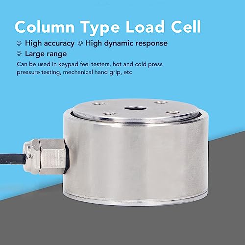 100kg/200kg/300kg/500kg Load Cell Sensor, Column Load Cell Weight Sensor Force Sensor Tension Compression Load Cell Pressure Sensor Stainless Steel Industrial Weighing Sensor(500kg)