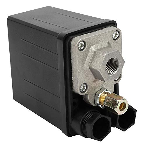 Air Compressor Pressure Switch, Pressure Valve Switch for Single Hole Air Compressor 0.4~0.7Mpa G1/4" 220V