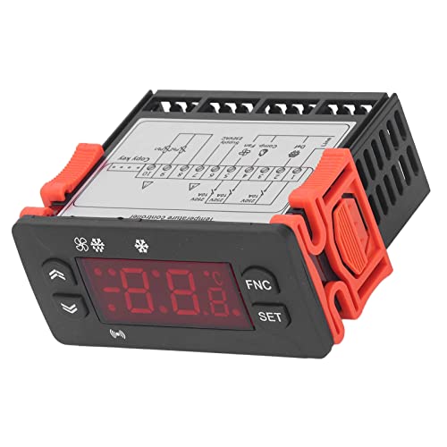Digital Temperature Controller, Microcomputer Temperature Controller, Fahrenheit Celsius, Switchable Cooling Controller for Refrigerator, 230VAC