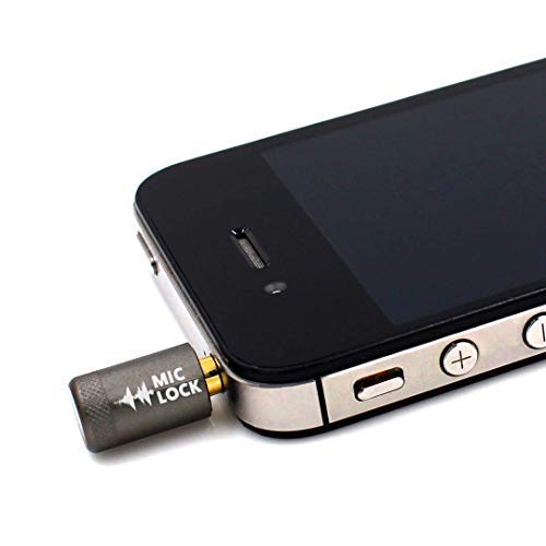 Mic-Lock 3.5mm for Headphone Port - Microphone Audio and Data Security - Privacy Protector for Laptops, Smartphones, Tablets, and Computers (Gray, Single Pack) 1 Pack Metallic