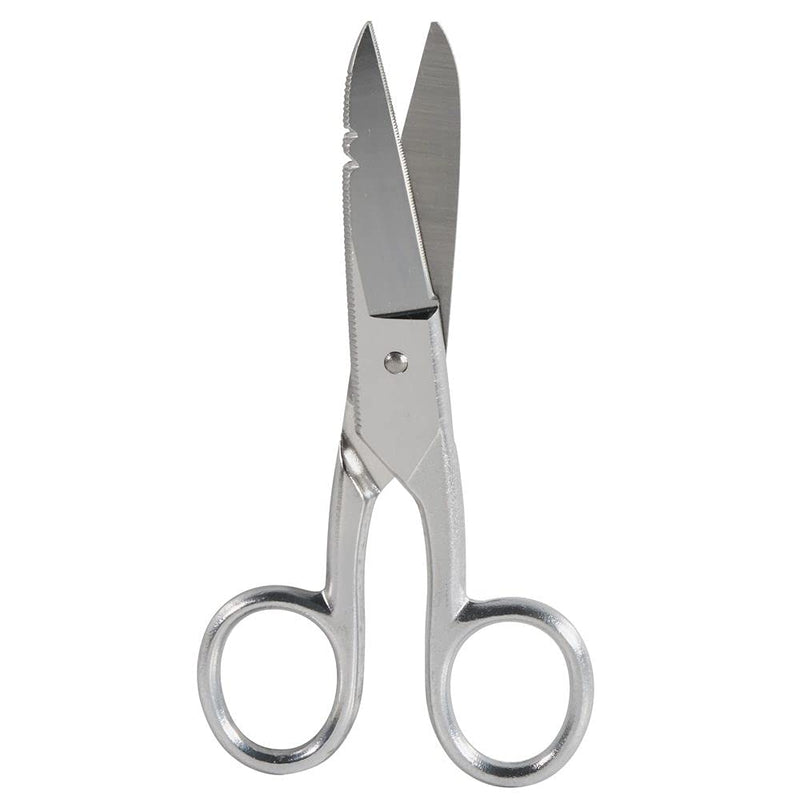 Klein Tools 2100-9 Stainless Steel Electrician's Scissors with Stripping Notches, 5-1/4-Inch (Pack of 2) 1 Count (Pack of 2)