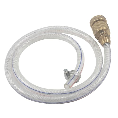 1 1/4"-7 Male Thread to SDS Max Drill Adapter - Water Injection Capable + Solid Brass Hose Quick Connector and Hose for Concrete Core Drilling SDS Max Shank Adapter
