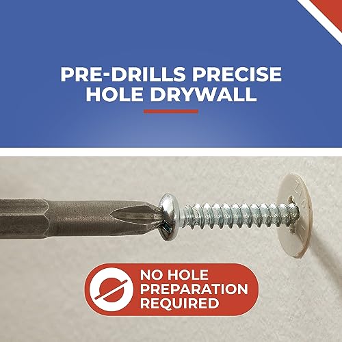 Self Drilling Drywall Anchor Kit - Wall Anchors With Screws for Drywall, Plastic Anchors, 400 Pieces 200 Pack