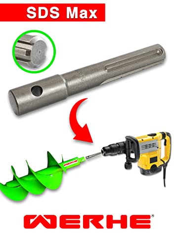 WERHE Professional Bore Suitable for SDS Max Hammer Drill Hammer Drill Adapter for Pole Drill