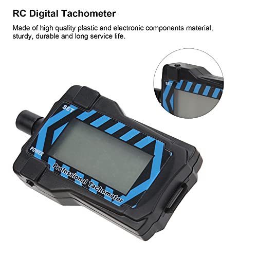 Handheld Tachometer Digital Propeller Speed Tester with Lanyard LED Display RC Drone Plastic + Electronic Components