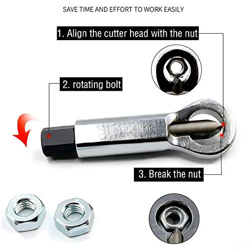 Heavy Duty Metal Nut Splitter Set Bolt Buster Cracker Breaker Tool Broken Damaged Corroded Screw Nut Removal Splitting Extractor Kits