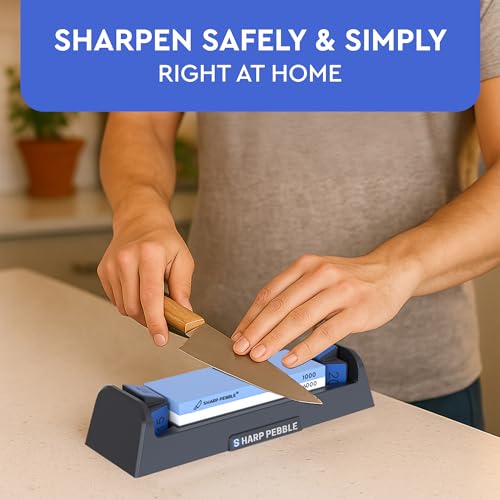 Sharp Pebble Complete Whetstone Knife Sharpening Stone Kit – 1000/6000 Grit