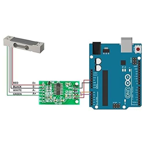 HX711 Weight Pressure Sensor Module 24-bit Precision AD Module Dual Channel Load Cell HX711 Load Cell Amplifier HX711 Load Cell Modules Pressure Sensor Modules HX711 Load Cell Amplifier 6 Pieces