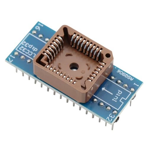PLCC32 auf DIP32 Hochwertiger Sockel Konvertersockel USB Universal Programmer IC Adapter BIOS-Testsockel PLCC 32-polig (2er-Pack)