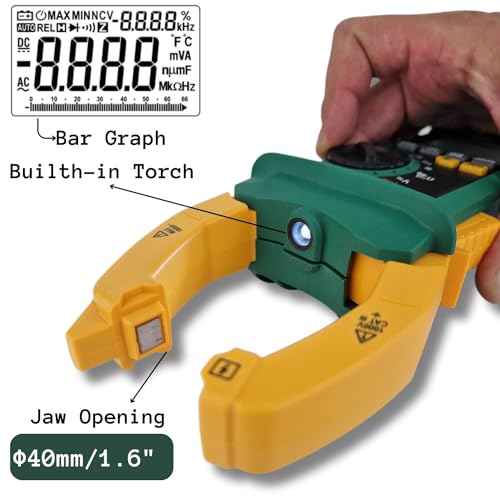 KPS PA700 True RMS Digital Clamp Meter, 6000 Counts, NCV Detector