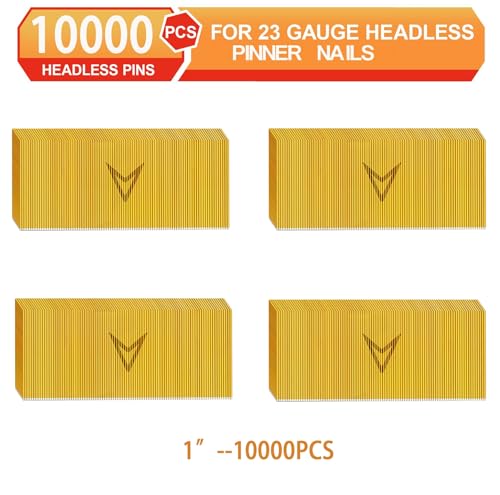 23 Gauge Pin Nails,Headless Pinner,1",10000pcs 1"---10000pcs