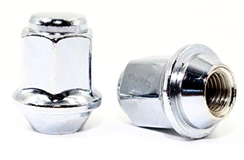 Set of 20 Veritek 12x1.5mm 13/16 21mm Hex 1.37 Inch 34.8mm Length Chrome OEM Factory Style Acorn Seat Lug Nuts for Hyundai Factory Wheels